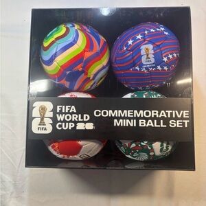 FIFA World Cup 2026 Commemorative Mini Ball Set 4 Pack CAN MEX USA 26 - In Stock